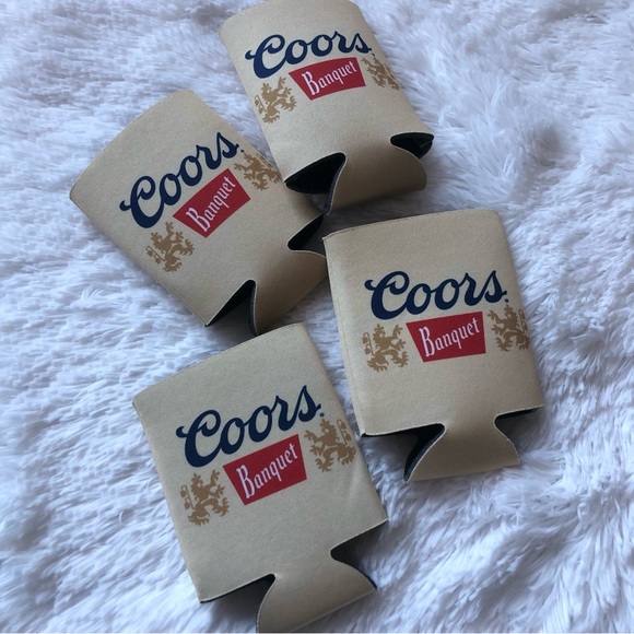 coors light Dining Coors Lot Of 4 Coors Banquet Insulated Can Koozies 2 Oz Brand New Poshmark